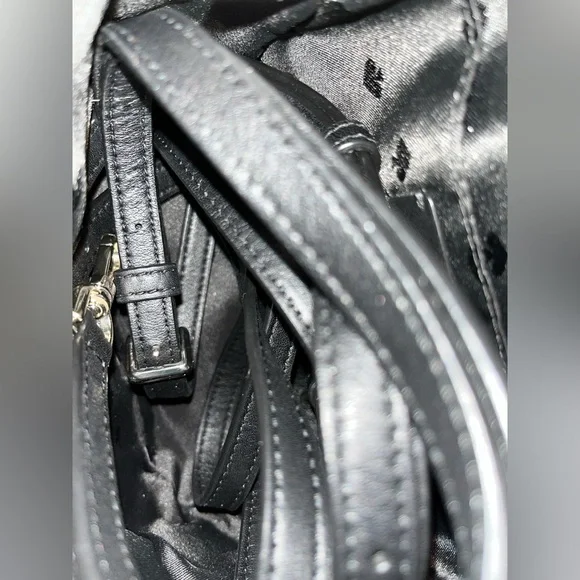 Kate Spade NWOT Tweed Backpack in Black and White - Picture 6 of 7